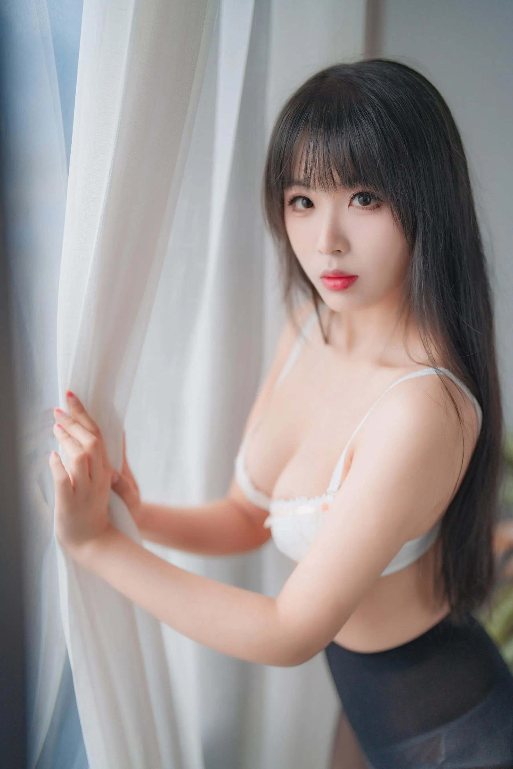 轩萧学姐 – NO.40 2023生日作 5月舰长 黑丝jk内衣 [32P]插图8